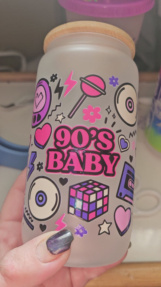 90s baby glass