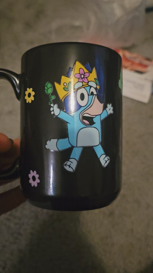 Bluey color changing coffee mug