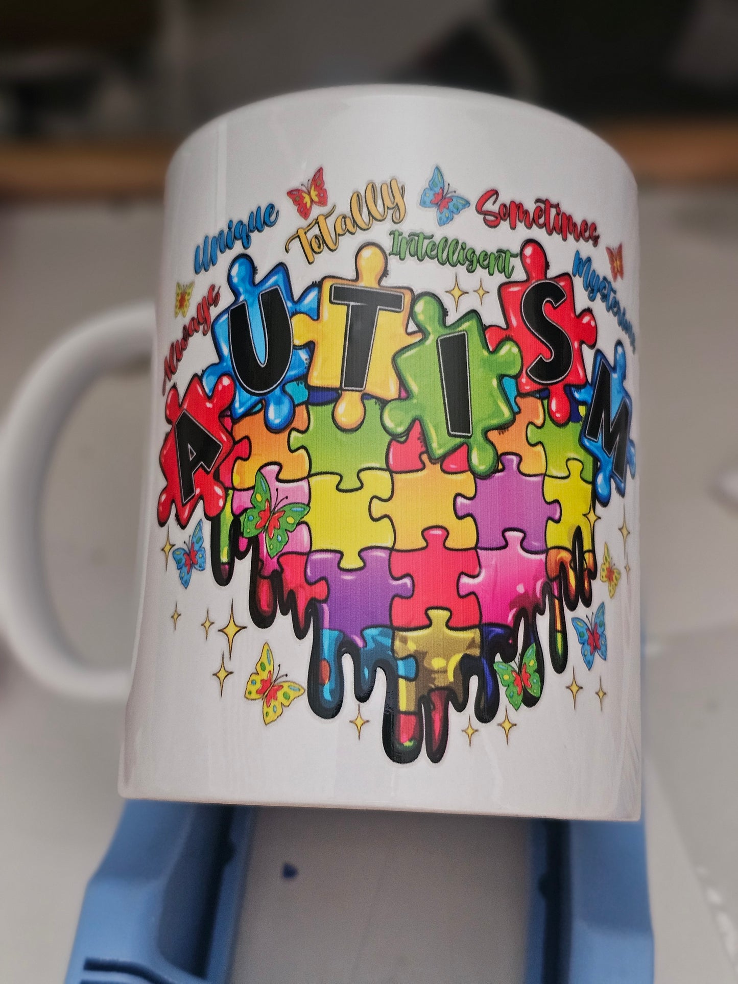 Autism awareness coffee cup ☕️