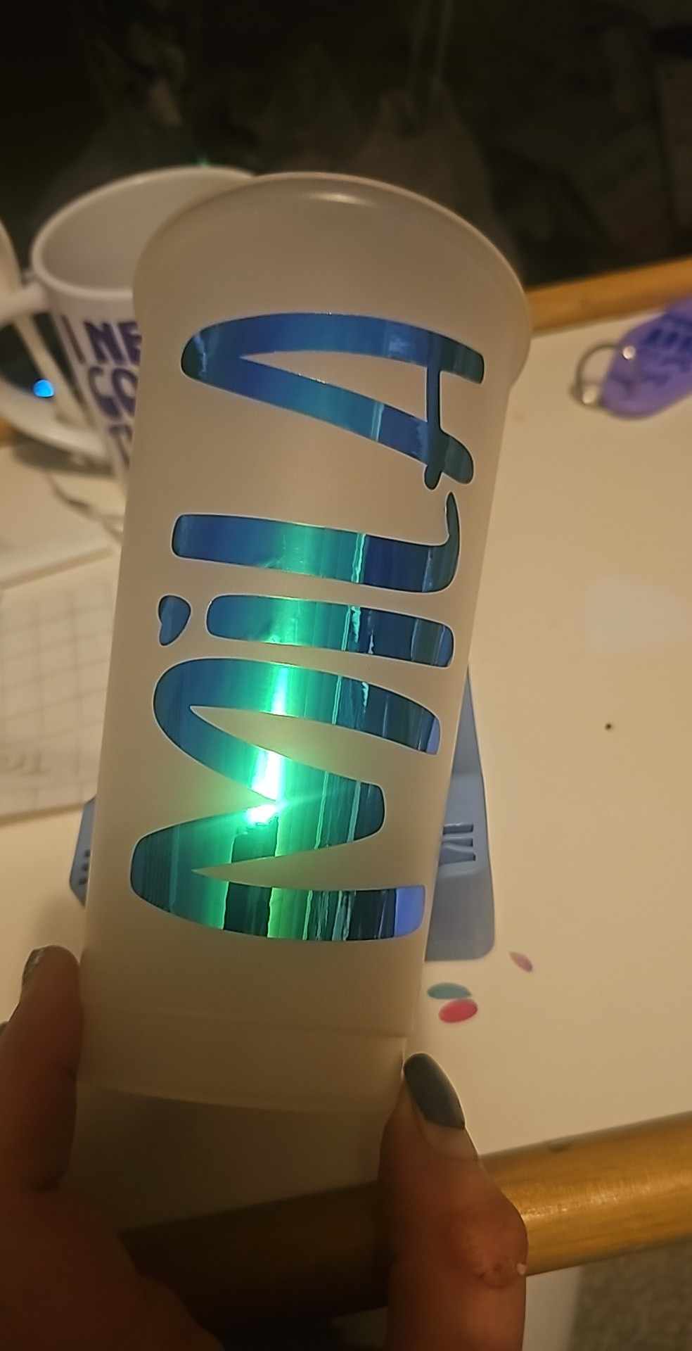 Color changing customizable cups!