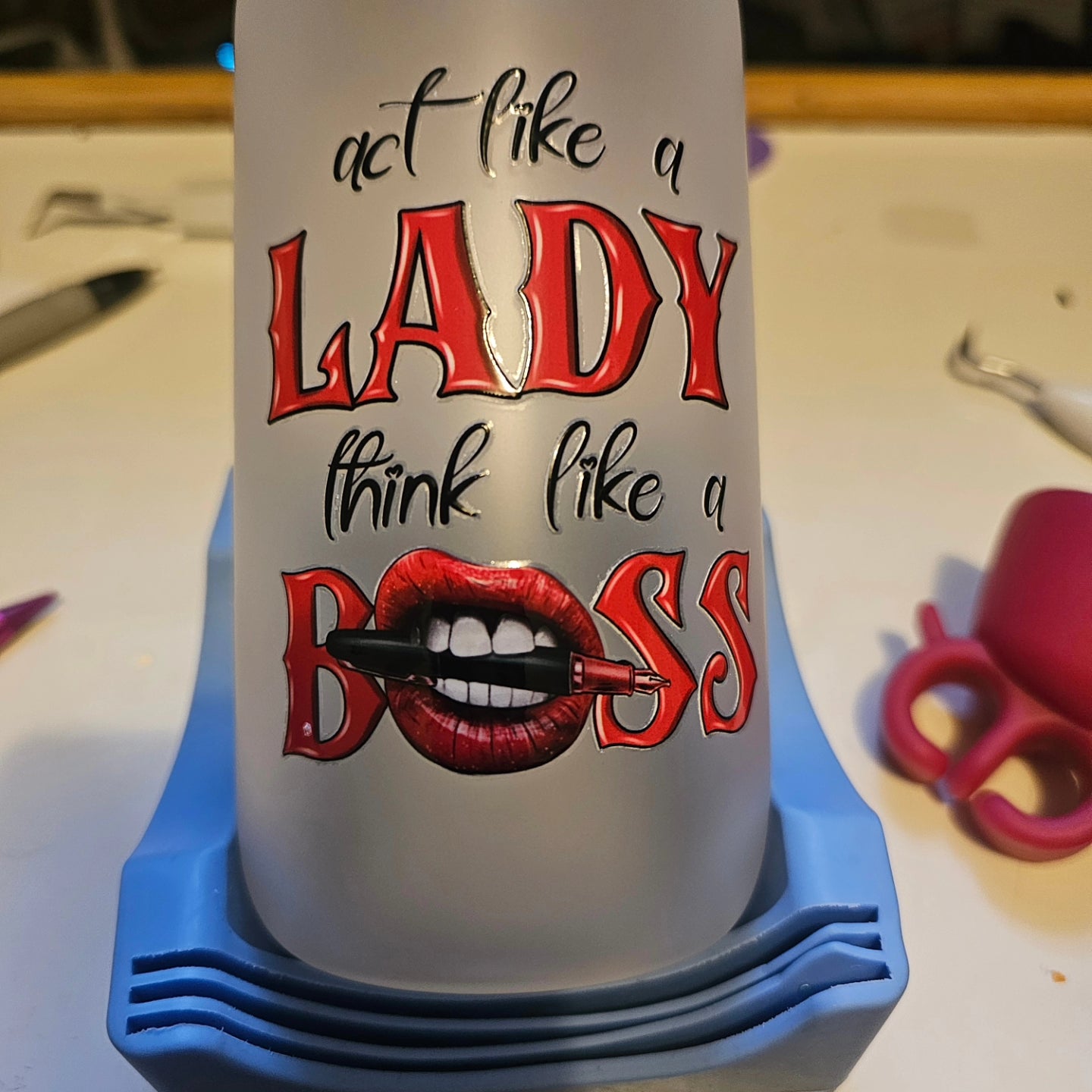 Lady boss glass